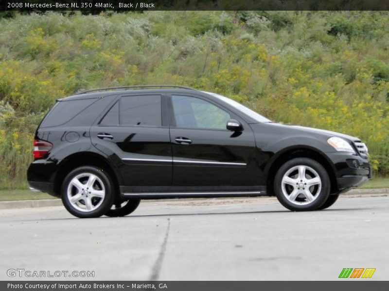 Black / Black 2008 Mercedes-Benz ML 350 4Matic