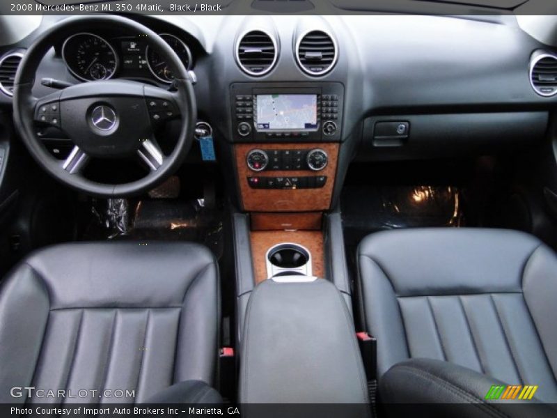 Black / Black 2008 Mercedes-Benz ML 350 4Matic