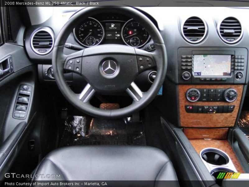 Black / Black 2008 Mercedes-Benz ML 350 4Matic