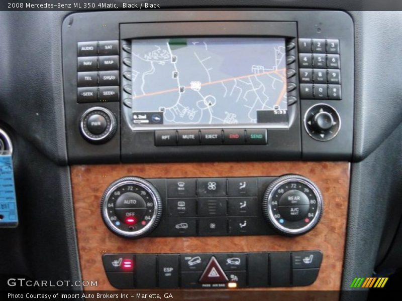 Black / Black 2008 Mercedes-Benz ML 350 4Matic