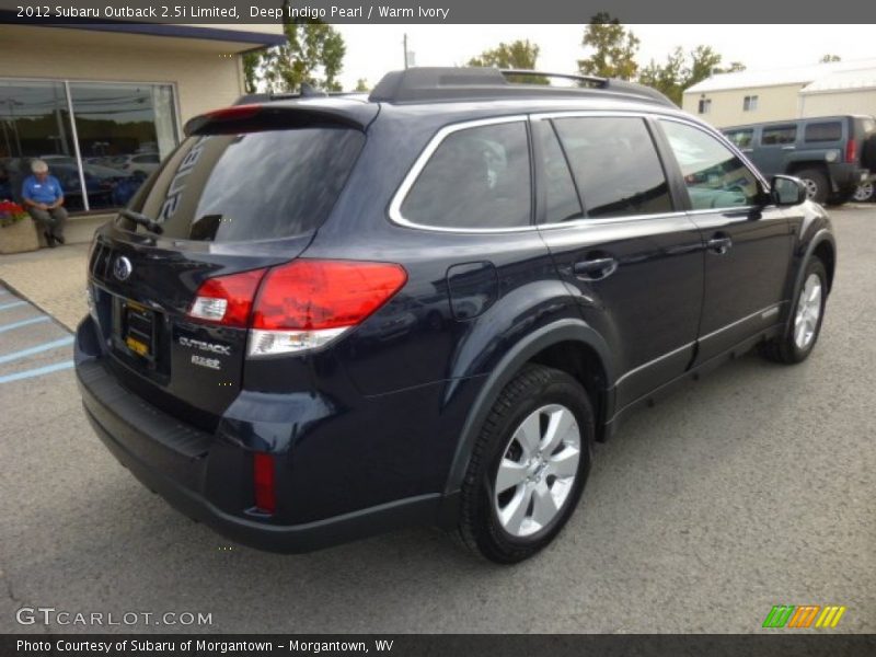 Deep Indigo Pearl / Warm Ivory 2012 Subaru Outback 2.5i Limited