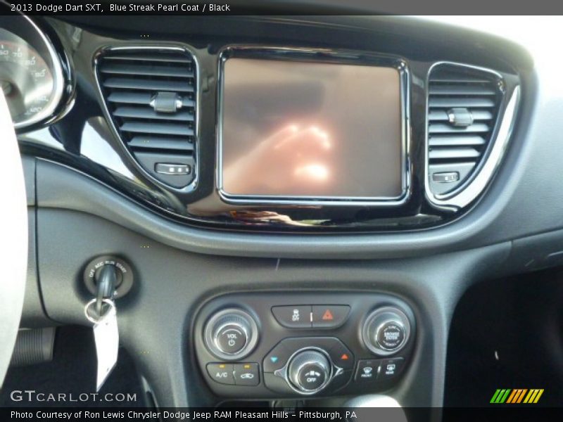 Blue Streak Pearl Coat / Black 2013 Dodge Dart SXT