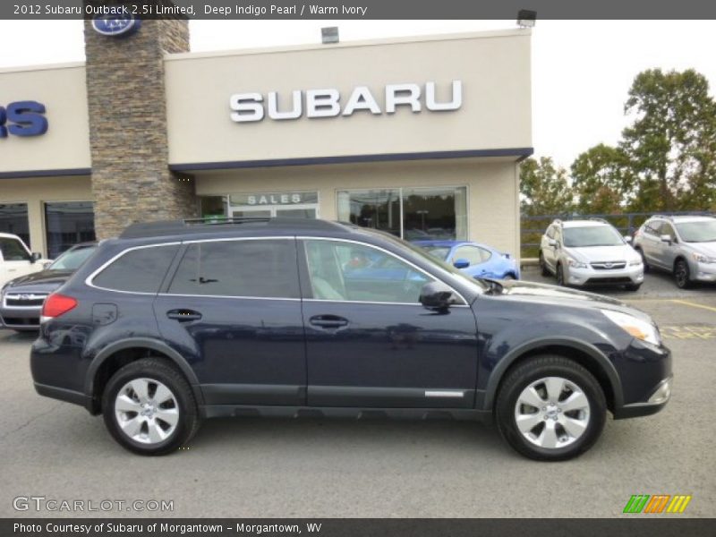 Deep Indigo Pearl / Warm Ivory 2012 Subaru Outback 2.5i Limited