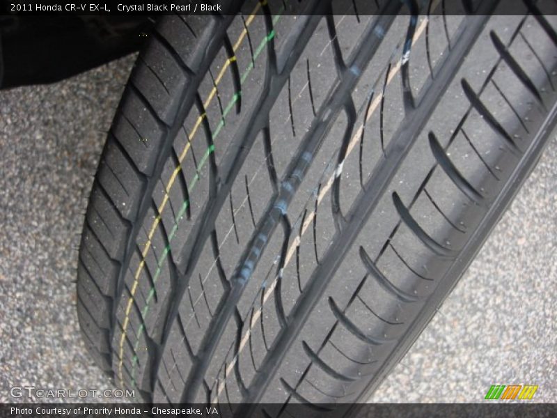 Crystal Black Pearl / Black 2011 Honda CR-V EX-L