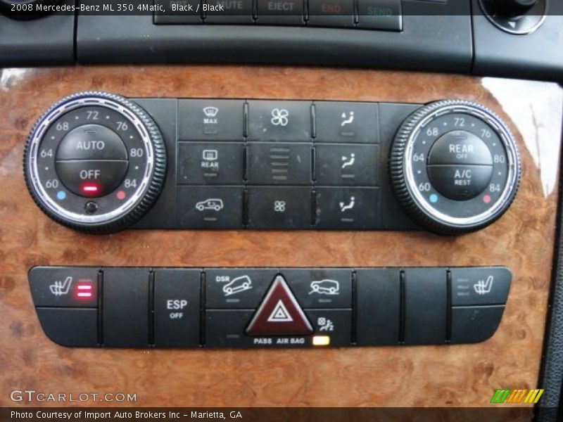 Black / Black 2008 Mercedes-Benz ML 350 4Matic