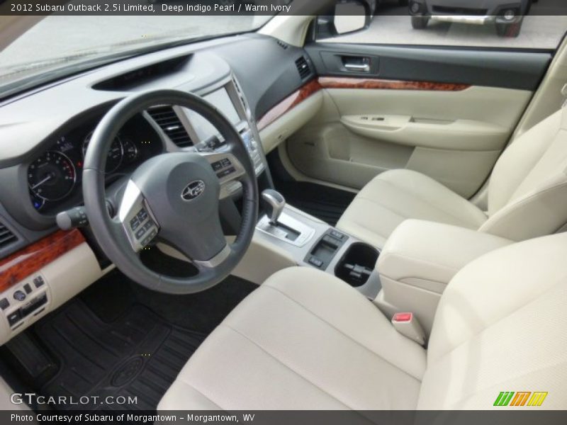 Deep Indigo Pearl / Warm Ivory 2012 Subaru Outback 2.5i Limited