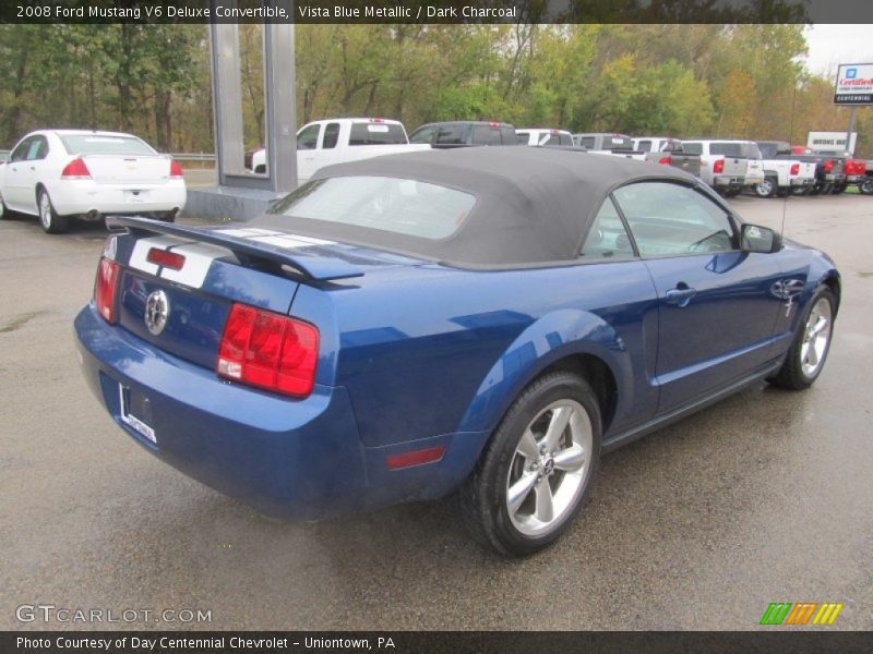 Vista Blue Metallic / Dark Charcoal 2008 Ford Mustang V6 Deluxe Convertible
