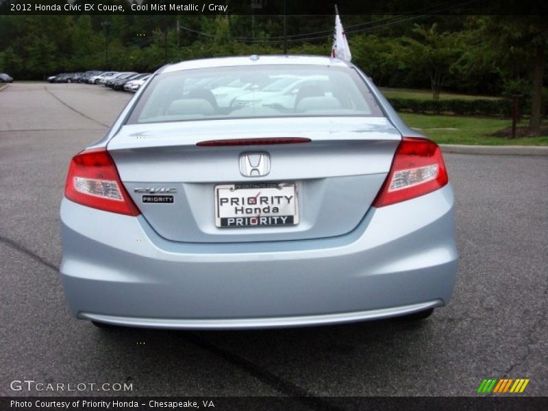 Cool Mist Metallic / Gray 2012 Honda Civic EX Coupe