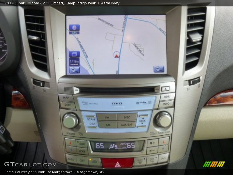 Deep Indigo Pearl / Warm Ivory 2012 Subaru Outback 2.5i Limited
