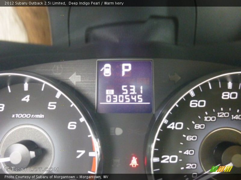 Deep Indigo Pearl / Warm Ivory 2012 Subaru Outback 2.5i Limited
