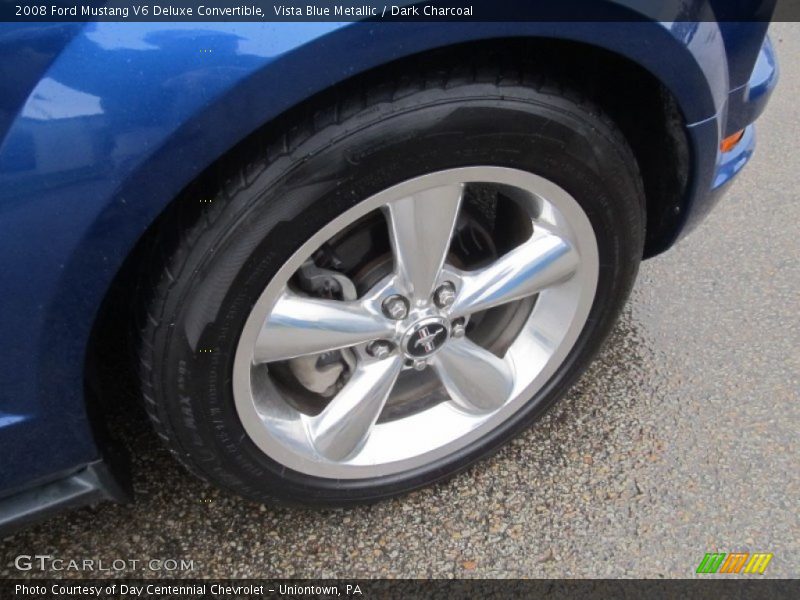 Vista Blue Metallic / Dark Charcoal 2008 Ford Mustang V6 Deluxe Convertible