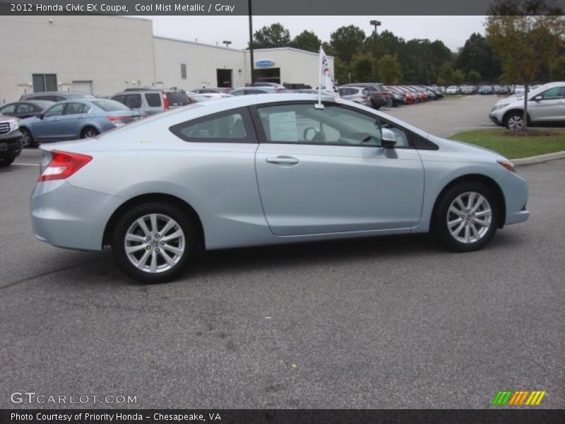 Cool Mist Metallic / Gray 2012 Honda Civic EX Coupe