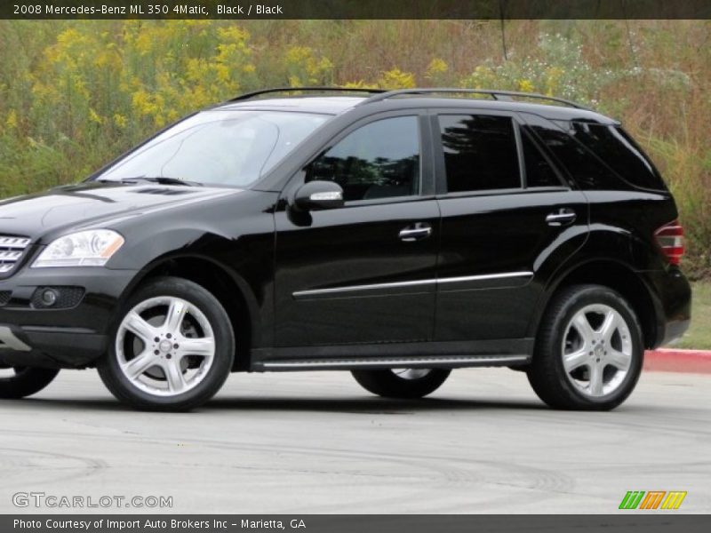 Black / Black 2008 Mercedes-Benz ML 350 4Matic