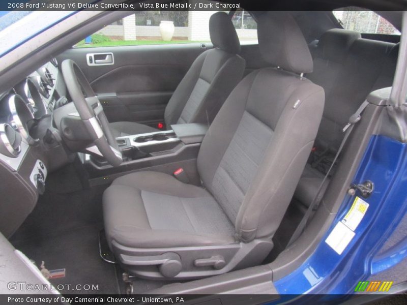 Vista Blue Metallic / Dark Charcoal 2008 Ford Mustang V6 Deluxe Convertible