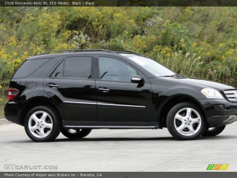 Black / Black 2008 Mercedes-Benz ML 350 4Matic