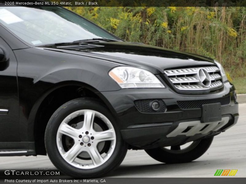 Black / Black 2008 Mercedes-Benz ML 350 4Matic