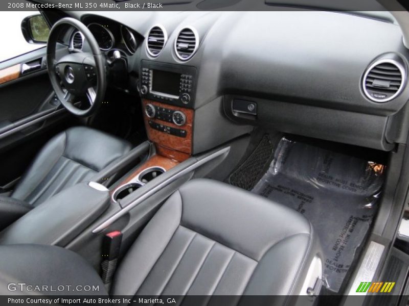 Black / Black 2008 Mercedes-Benz ML 350 4Matic