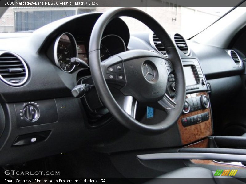 Black / Black 2008 Mercedes-Benz ML 350 4Matic