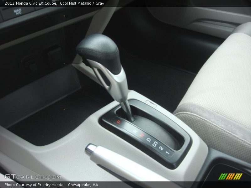 Cool Mist Metallic / Gray 2012 Honda Civic EX Coupe