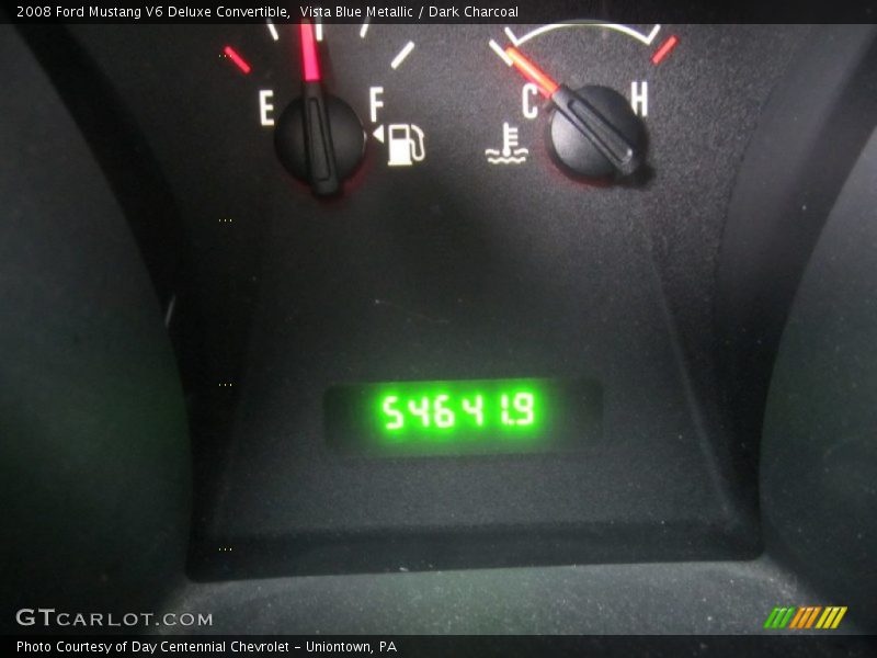Vista Blue Metallic / Dark Charcoal 2008 Ford Mustang V6 Deluxe Convertible
