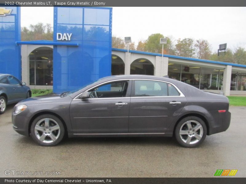 Taupe Gray Metallic / Ebony 2012 Chevrolet Malibu LT