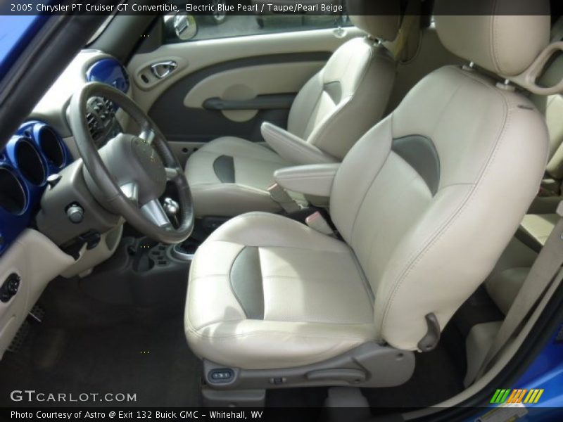 Electric Blue Pearl / Taupe/Pearl Beige 2005 Chrysler PT Cruiser GT Convertible