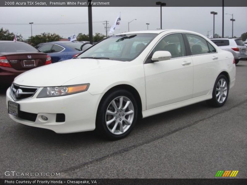 Premium White Pearl / Parchment 2008 Acura TSX Sedan