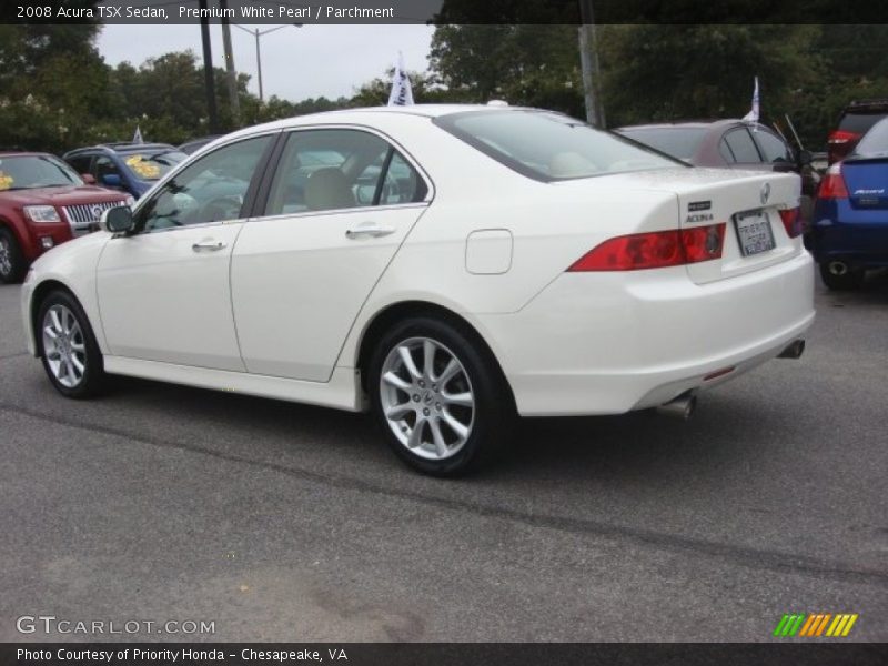 Premium White Pearl / Parchment 2008 Acura TSX Sedan