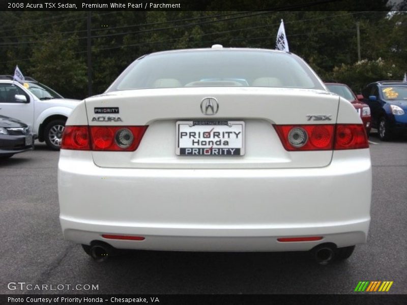 Premium White Pearl / Parchment 2008 Acura TSX Sedan