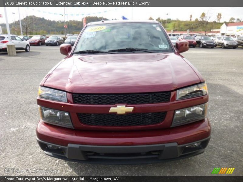 Deep Ruby Red Metallic / Ebony 2009 Chevrolet Colorado LT Extended Cab 4x4