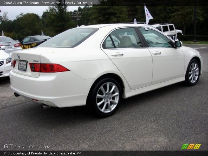 Premium White Pearl / Parchment 2008 Acura TSX Sedan