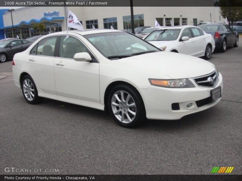 Premium White Pearl / Parchment 2008 Acura TSX Sedan
