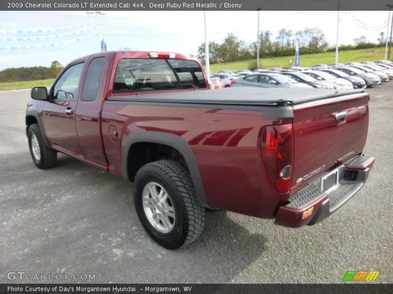 Deep Ruby Red Metallic / Ebony 2009 Chevrolet Colorado LT Extended Cab 4x4