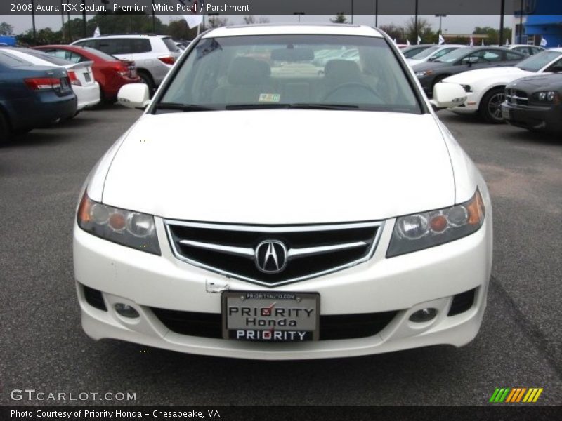 Premium White Pearl / Parchment 2008 Acura TSX Sedan