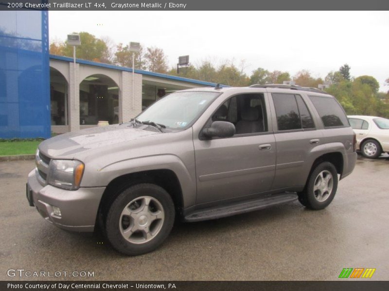 Graystone Metallic / Ebony 2008 Chevrolet TrailBlazer LT 4x4