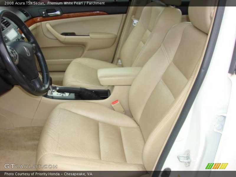 Premium White Pearl / Parchment 2008 Acura TSX Sedan
