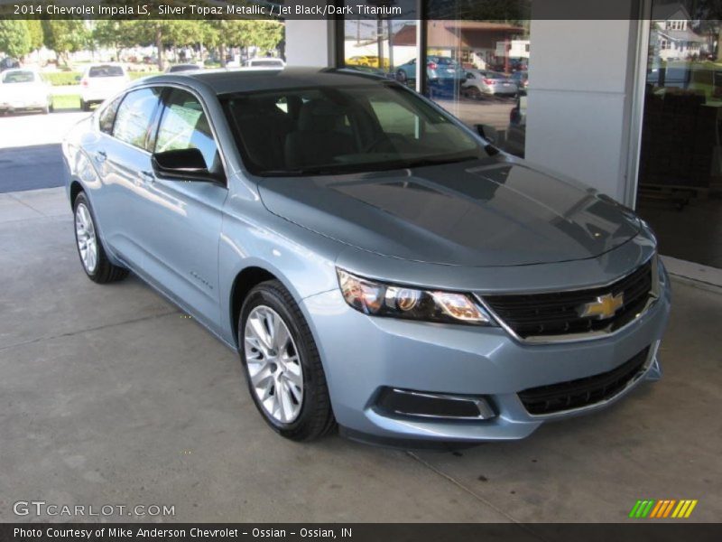 Silver Topaz Metallic / Jet Black/Dark Titanium 2014 Chevrolet Impala LS