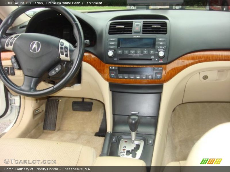Premium White Pearl / Parchment 2008 Acura TSX Sedan