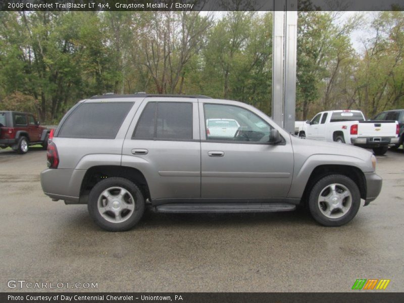 Graystone Metallic / Ebony 2008 Chevrolet TrailBlazer LT 4x4