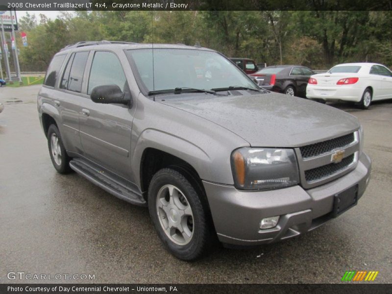Graystone Metallic / Ebony 2008 Chevrolet TrailBlazer LT 4x4