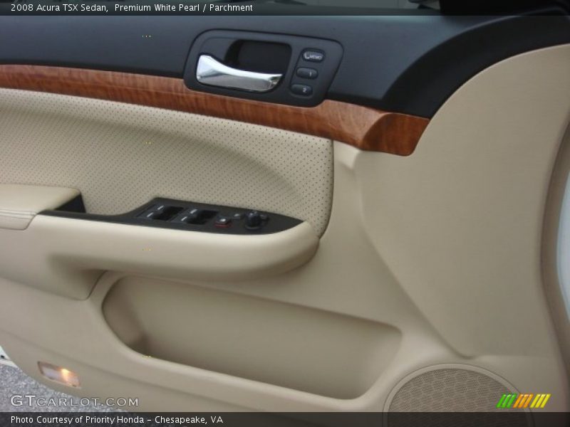 Premium White Pearl / Parchment 2008 Acura TSX Sedan