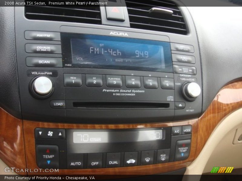 Premium White Pearl / Parchment 2008 Acura TSX Sedan