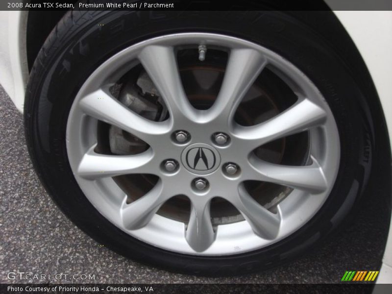 Premium White Pearl / Parchment 2008 Acura TSX Sedan