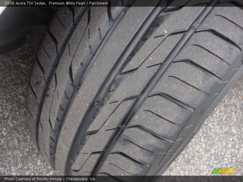 Premium White Pearl / Parchment 2008 Acura TSX Sedan