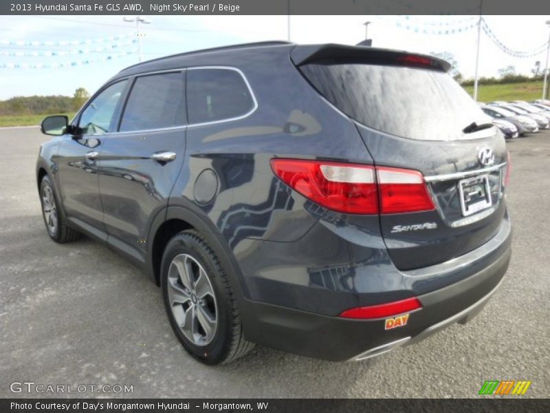 Night Sky Pearl / Beige 2013 Hyundai Santa Fe GLS AWD