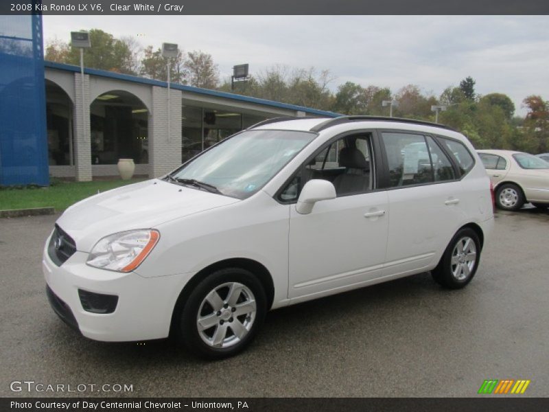 Clear White / Gray 2008 Kia Rondo LX V6