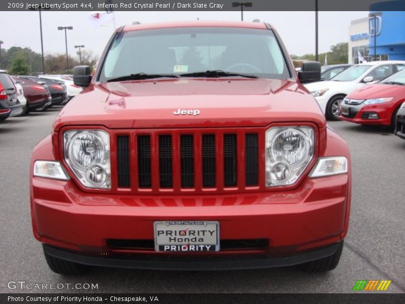Inferno Red Crystal Pearl / Dark Slate Gray 2009 Jeep Liberty Sport 4x4