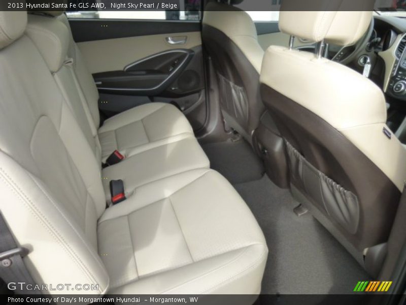 Night Sky Pearl / Beige 2013 Hyundai Santa Fe GLS AWD
