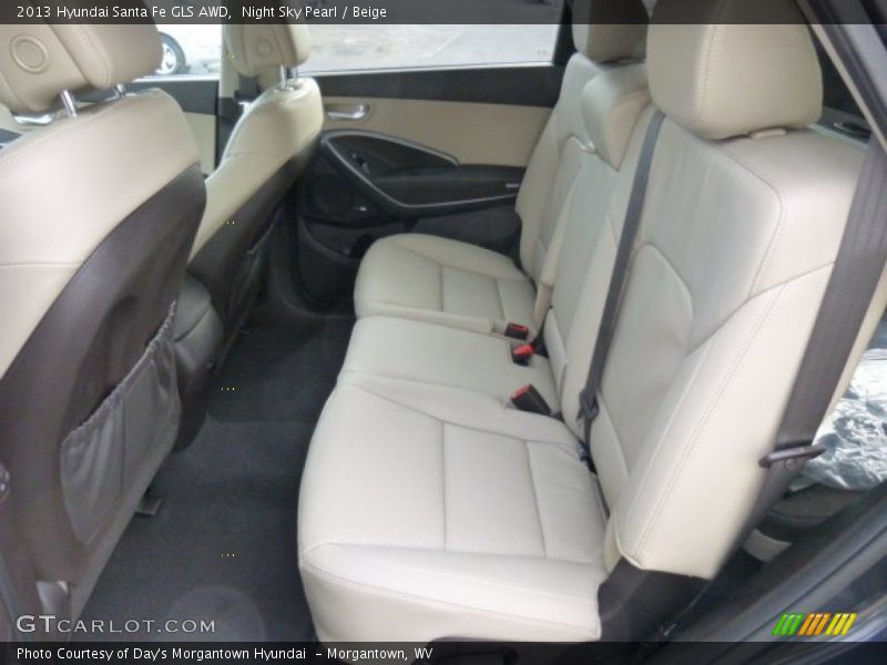 Night Sky Pearl / Beige 2013 Hyundai Santa Fe GLS AWD