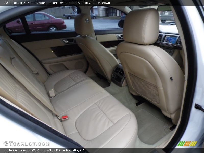 Polaris White / Barley Beige/Truffle Brown 2011 Jaguar XF Sport Sedan